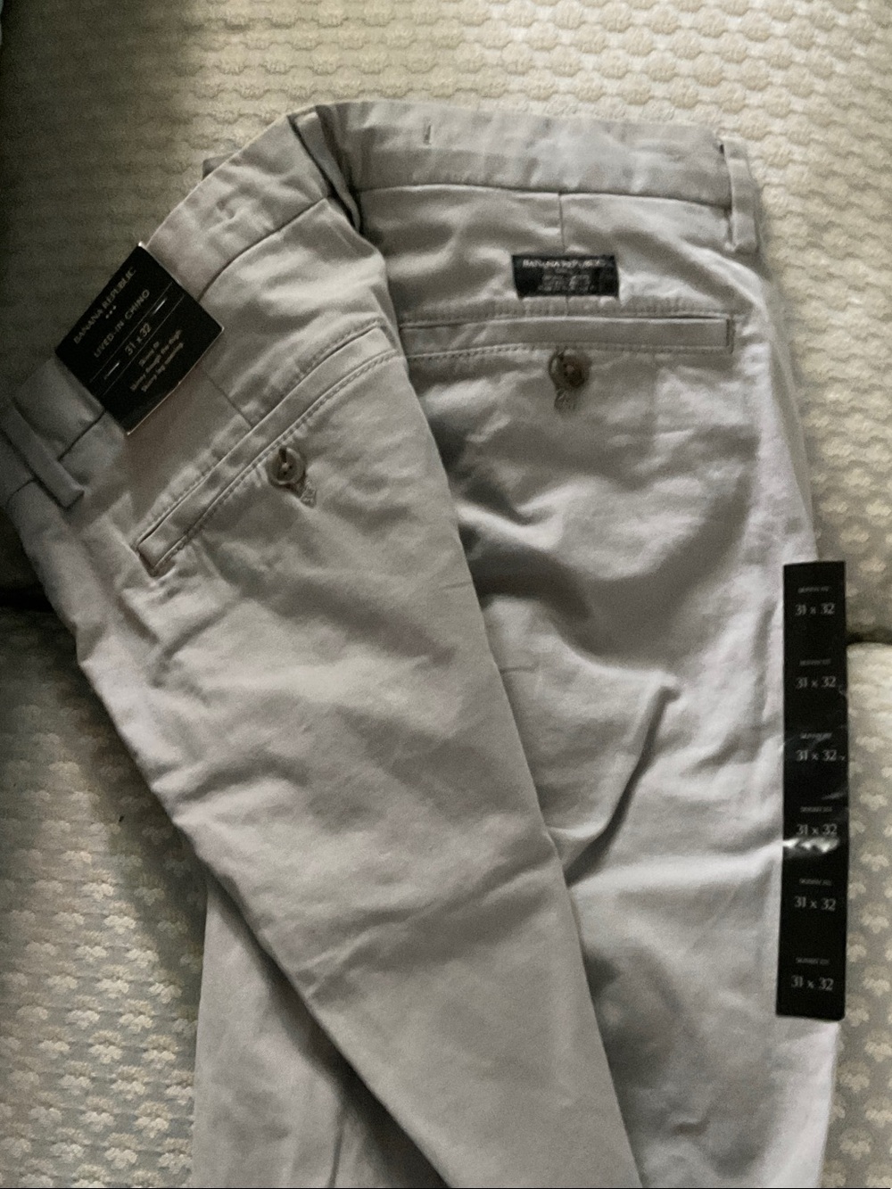 Banana Republic Men's Light Gray Chinos